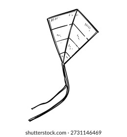 Pipa dobrada vetor linha arte desenhado à mão ilustração