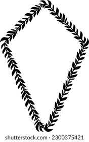 Kite Frame Flower frame leaf wreath Frame picture vector photo frame floral border Black decoration romantic winner award congratulations wedding anniversary birthday new year newborn Christmas