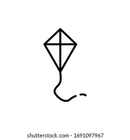 Kite fun Symbol mit Umriss Stil Vektorillustration für Ihr Web-Design, Logo, UI. Illustration