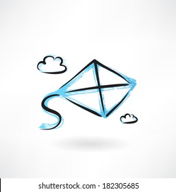 kite grunge icon