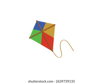  kite icon 3d illustration render