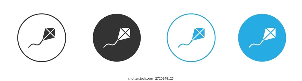 Ícone de pipa para aplicativo e web design. Ilustração de elemento simples.