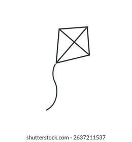 Kite icon. Colored vector illustration.
