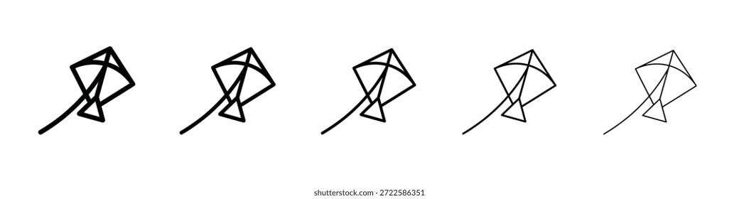 Diseño de icono de cometa, logotipo, App, interfaz de usuario. Ilustración vectorial, EPS