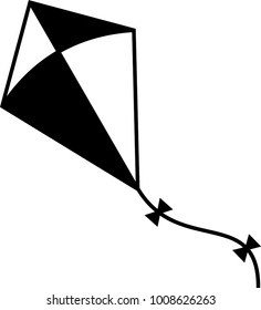 Kite Icon, Design Vector Art Illustration