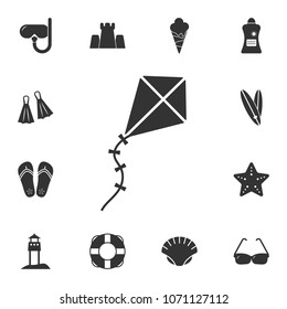 kite icon. Detailed set of Summer illustrations. Premium quality graphic design icon. One of the collection icons for websites, web design, mobile app on white background