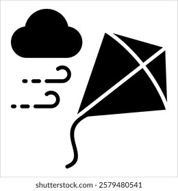 Kite Icon Element For Design