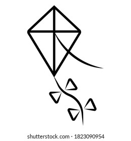 Kite Icon, Flying Kite icon