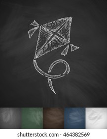 kite icon. Hand drawn vector illustration