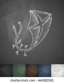 kite icon. Hand drawn vector illustration