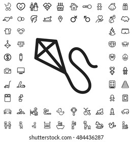 Kite icon illustration isolated vector sign symbol