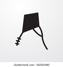 kite icon illustration isolated vector sign symbol