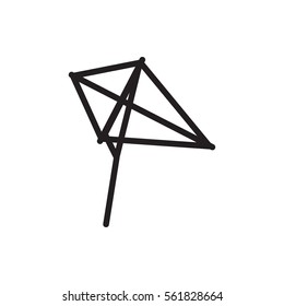 kite icon illustration isolated vector sign symbol
