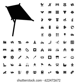 Kite icon illustration isolated vector sign symbol. baby icons vector set. on white background