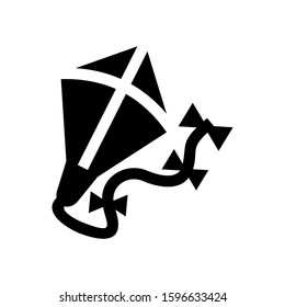 kite icon isolated sign symbol vector illustration - high quality black style vector icons

