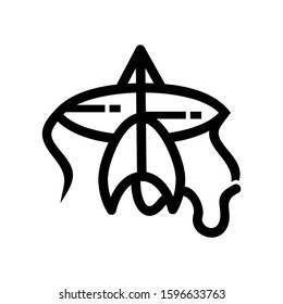 kite icon isolated sign symbol vector illustration - high quality black style vector icons

