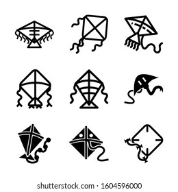 kite icon isolated sign symbol vector illustration - Collection of high quality black style vector icons
