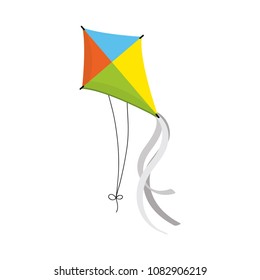 Kite icon isolated vector illustration on white transparent background