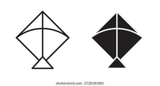 Icono de cometa en diseño de línea. Sencillo Vector de iconos