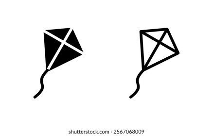 Kite icon logo design. kite sign and symbol