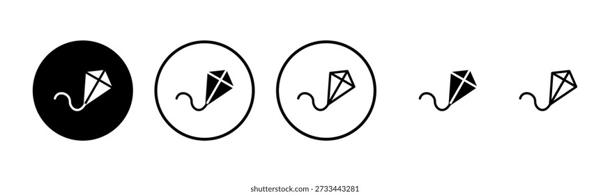 Kite icon logo design. kite sign and symbol
