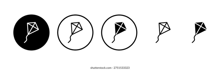 Kite icon logo design. kite sign and symbol