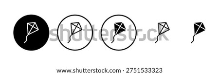 Kite icon logo design. kite sign and symbol