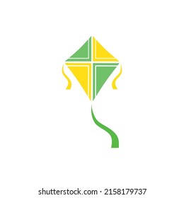 Kite icon logo free vector design