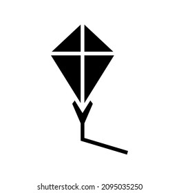 kite icon or logo isolated sign symbol vector illustration - high quality black style vector icons
