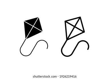 Kite icon set. kite vector icon.