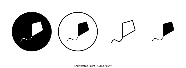Kite icon set. kite vector icon.