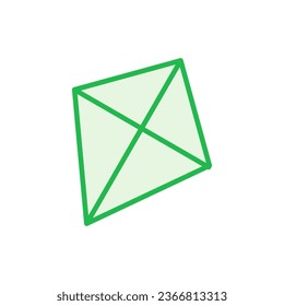 Juego de iconos de cometas. icono del vector de cometas.