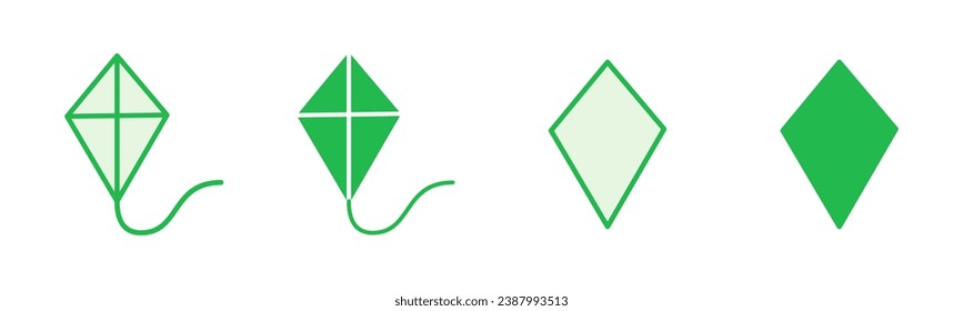 Kite icon set. kite vector icon.