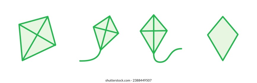 Kite icon set. kite vector icon.