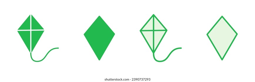 Kite icon set. kite vector icon.