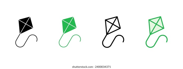 Kite icon set. kite vector icon. svg
