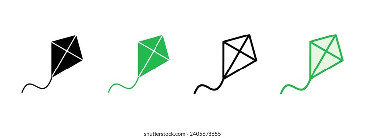 Kite icon set. kite vector icon.