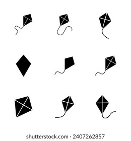 Kite icon set. kite vector icon.