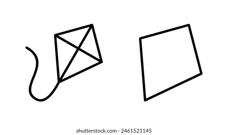 Kite icon set. kite vector icon.