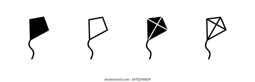 Kite icon set. kite vector icon.