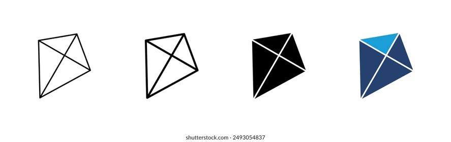 Kite icon set. kite vector icon.