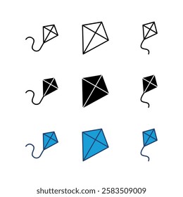 Kite icon set. kite vector icon.