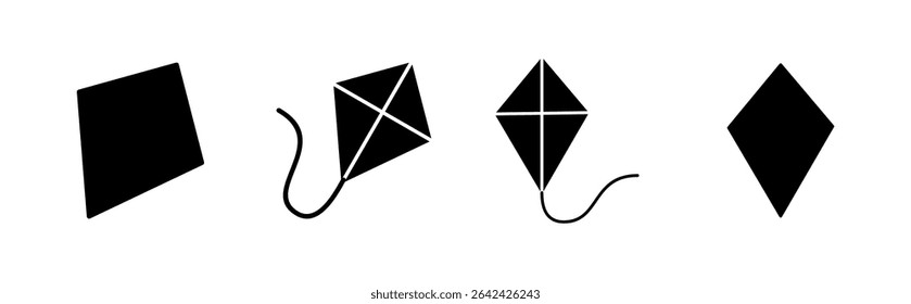 Kite icon set. kite vector icon.