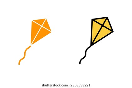 Kite icon set  for web and mobile app. kite sign and symbol