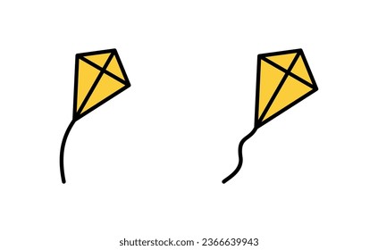 Kite icon set  for web and mobile app. kite sign and symbol