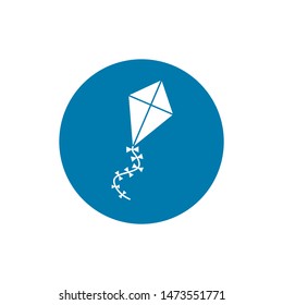 kite icon. Simple element illustration. kite symbol design template. Can be used for web and mobile on white background