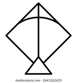 Kite icon simple flat icon vector symbol