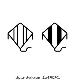 kite icon. Suitable for website design, logo, app and UI. Based on the size of the icon in general, so it can be reduced.