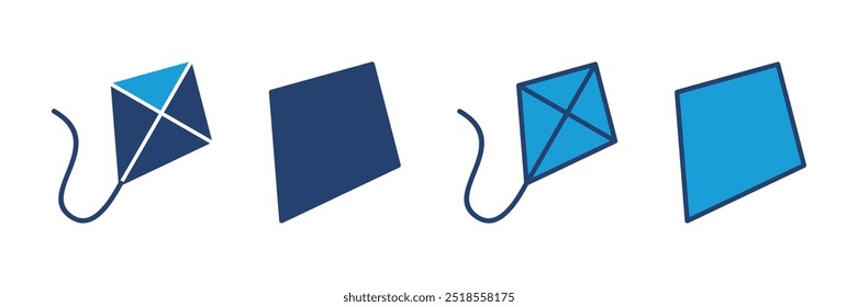 Kite icon vector. kite vector icon.