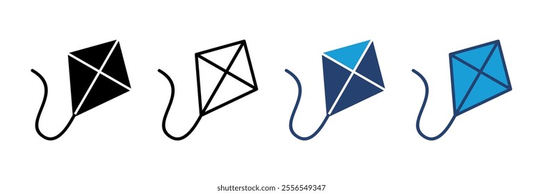 Kite icon vector. kite vector icon.